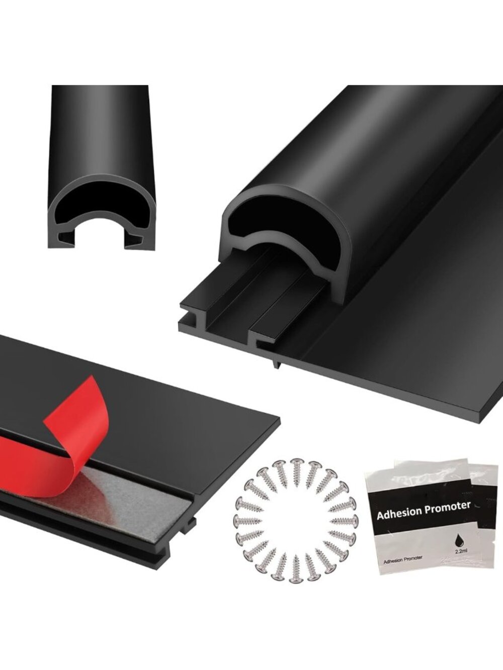 RV Slide Out Seal Kit - Weather Stripping & Wiper for Travel Trailers, 35' Black